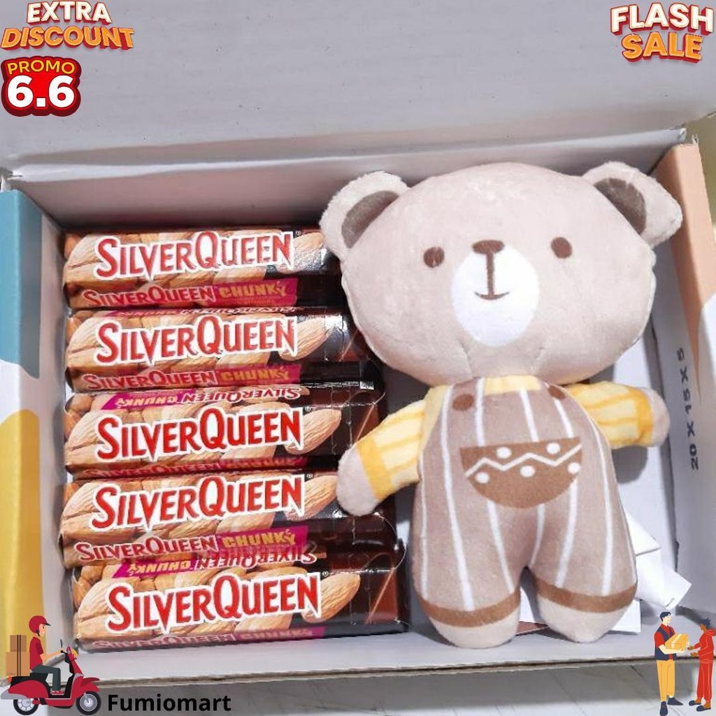 

[Bycheryl] Coklat Chunky Bar Silverqueen Valentine Dan Coklat Valentine Silverqueen Chunky Almond & Cashew D Termurah