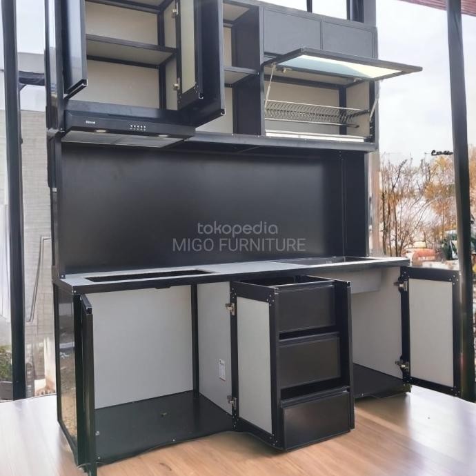 Kitchen Set Minimalis Aluminium / Rak Kompor Dapur / Kitchen Set Dapur Imelda5