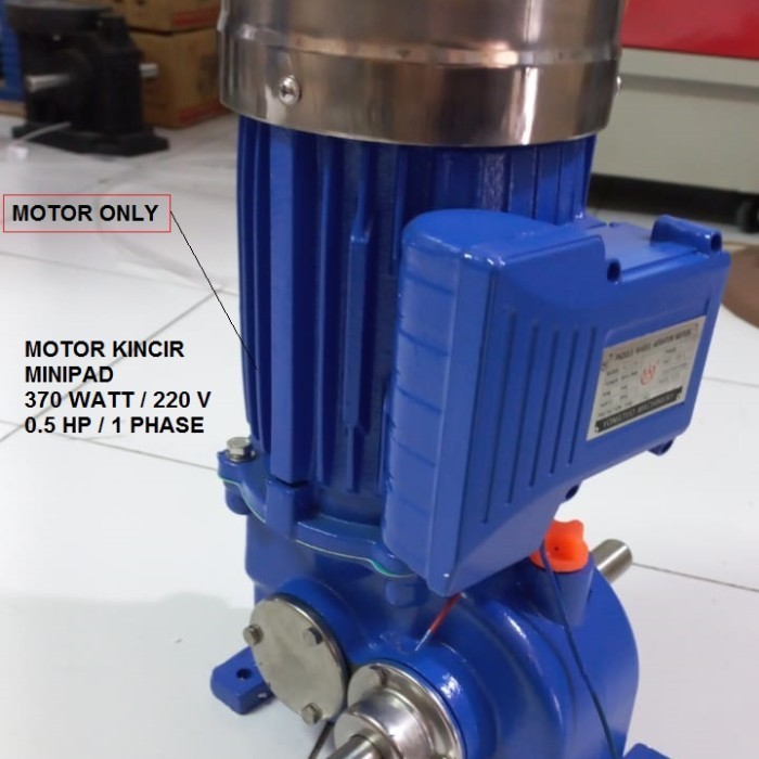 PRY88 DINAMO MOTOR KINCIR MINIPAD 0.5HP/1 PHASE ATAU 370WATT-220V