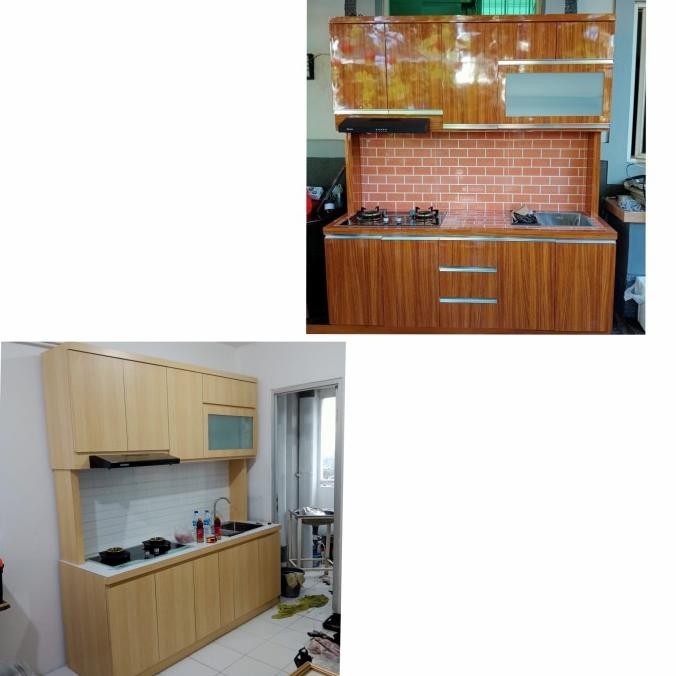 Kitchen Set Wastafel Kompor Cooker Hood Rak Piring Hpl Imelda5
