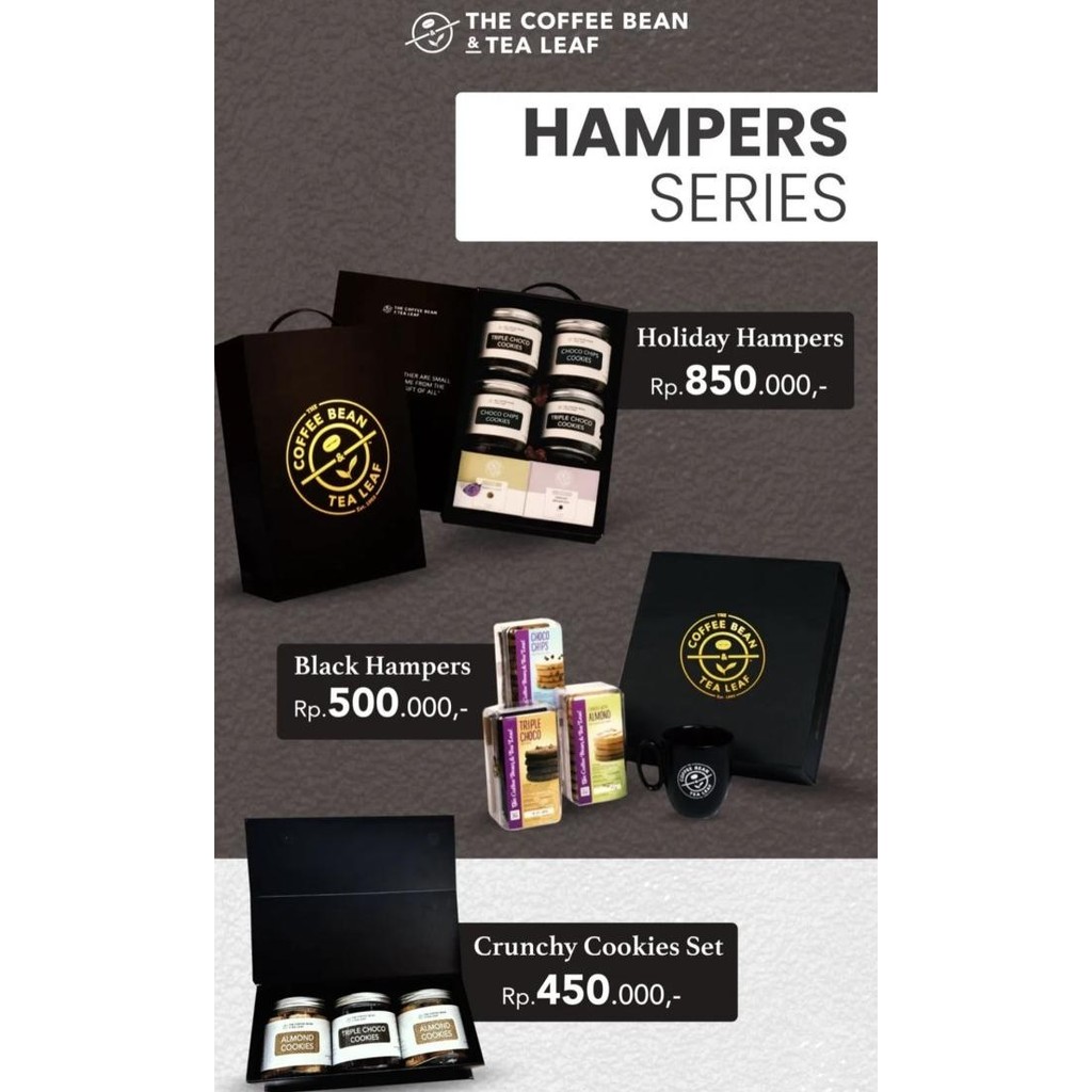 

Termurah Yuk!! The Coffee Bean & Tea Leaf Hampers Ramadhan Edition Kusho_Ari