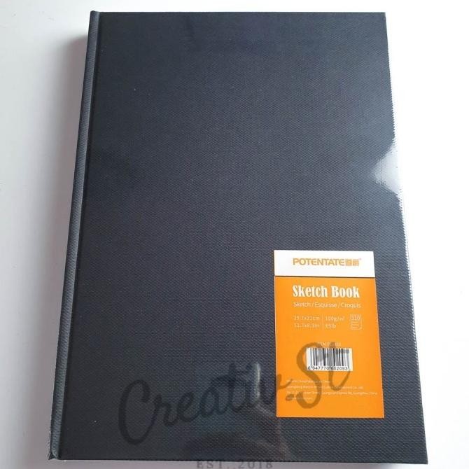 

Sale Potentate Hardcover Black Sketchbook A4 110 Sheets 100Gsm 21 Cm X 29.7