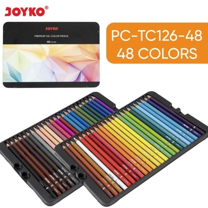 

Sale Pensil Warna Joyko Cp-Tc126 Premium Oil Color Pencil - 48 Warna