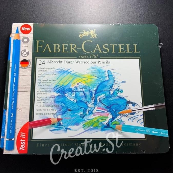 

Sale Faber Castell Albrecht Durer Watercolor Pencils 24 Tin (+Dus +Bubble)
