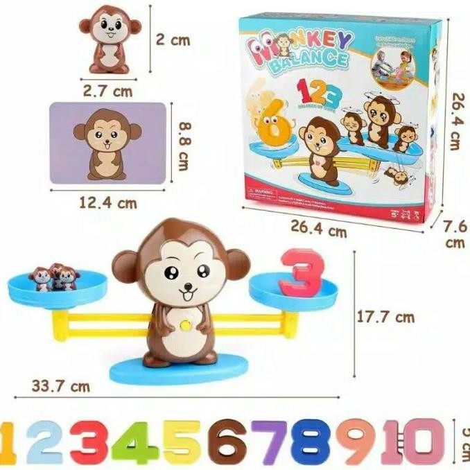 Murah Mainan Edukasi Anak Balance Monkey / Mainan Monyet Monkey Balance
