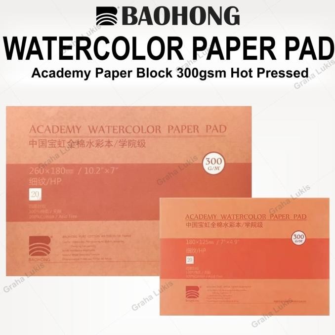 

Sale Baohong Academy Watercolor Paper Block 300Gsm Hp