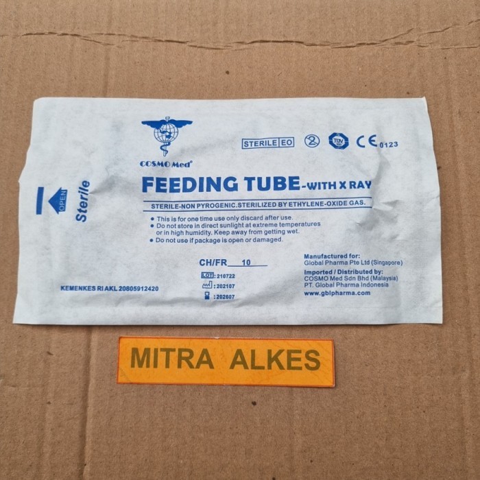 MURAH Feeding Tube Fr 6 8 10 Cosmo Med. NGT Selang Makan CosmoMed.