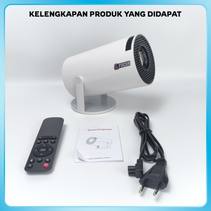 BEST Infocus Projector 4K Lyncer Wifi Wireless Proyektor Infokus