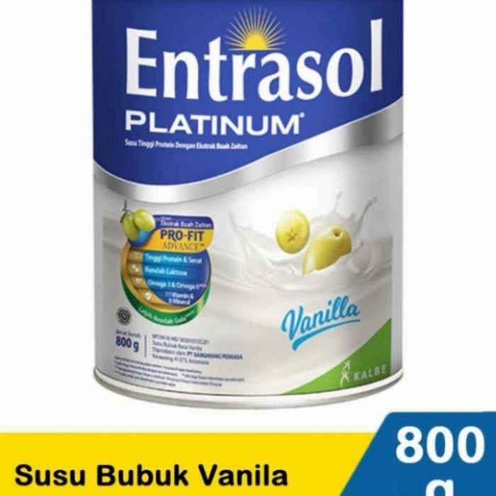 

ENTRASOL Platinum Vanila / susu Entrasol Vanila 800gr