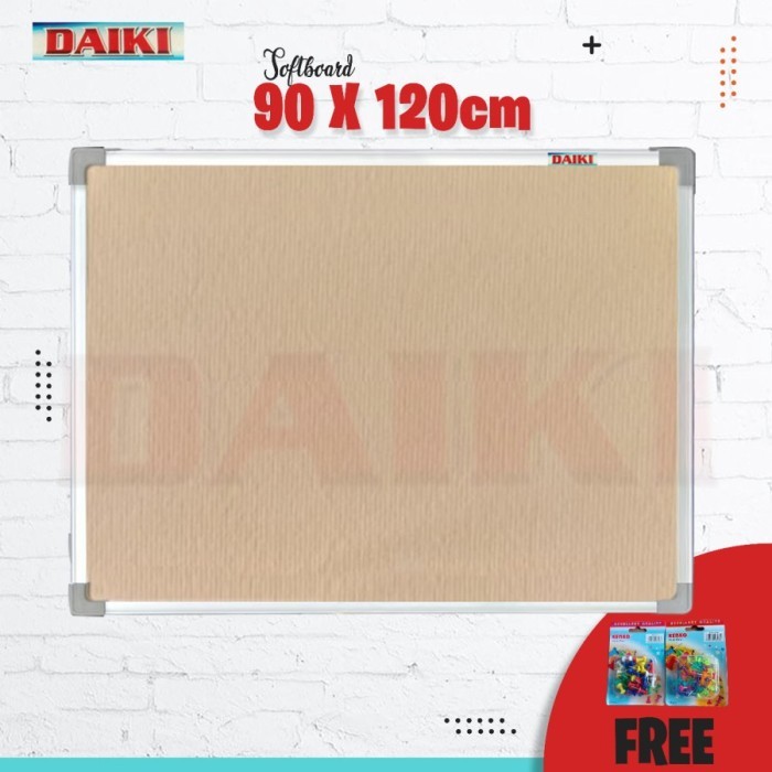 

Softboard / Cork board classic DAIKI gantung uk 90x120 cm