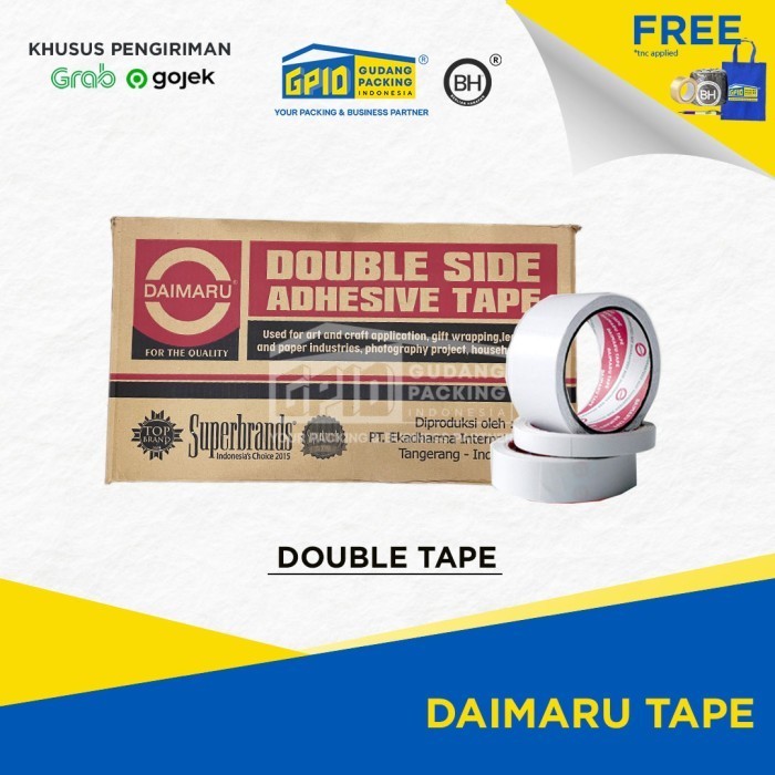 

(GOSEND/GRAB) DAIMARU - Double Tape 0.5 / 1 / 2 inch