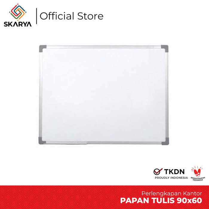 

Papan Tulis Whiteboard Magnetic 90 x 60 SIngle Face Sakana (Baru)
