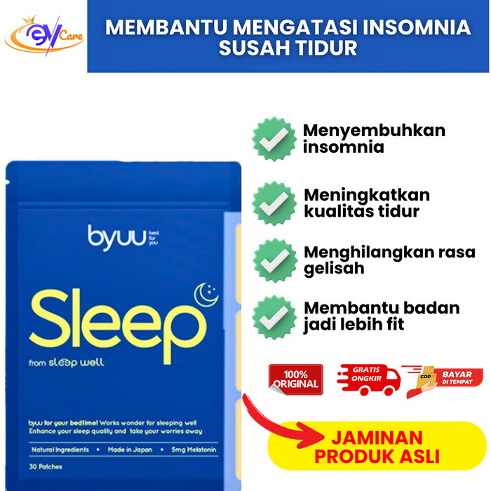 Terlaris Sleep Well Kemasan Baru Byuu Sleep 30 Sleeping Patch SALE