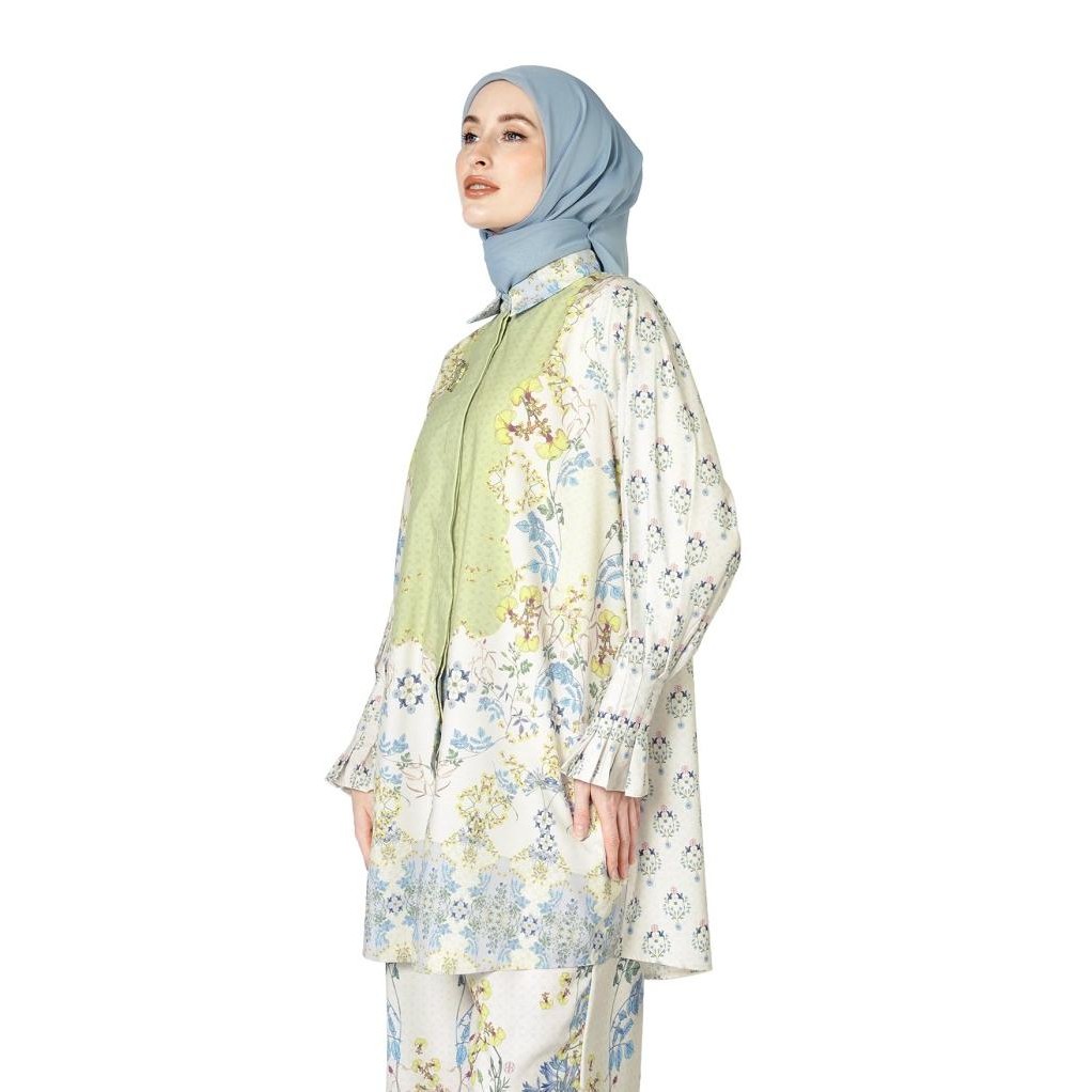 Grosir Nada Puspita - Orchidea Details Sleeve Shirt