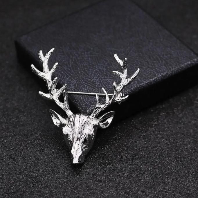Sale Houseofcuff Lapel Pin Brooch Rusa Deer Pin Jas