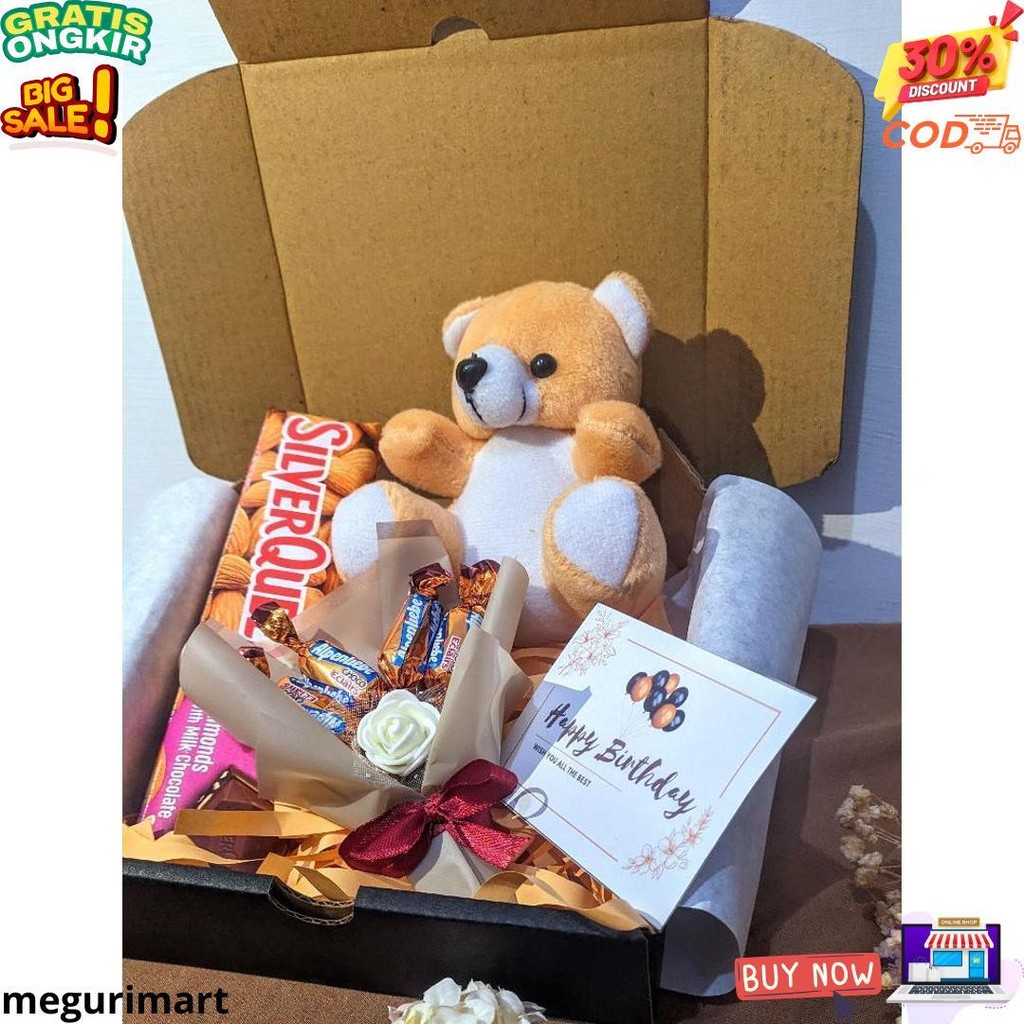 

Hampers Gift Box Snack Box Kado Ulang Tahun Anniversary Hari Ibu Valentine Gemes Boneka Hadiah D Promo Puncak