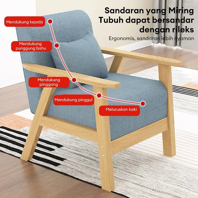 ADD Sofa Ruang Tamu Minimalis Kursi Ruang Tamu Sofa Santai Sofa bed 3/2/1