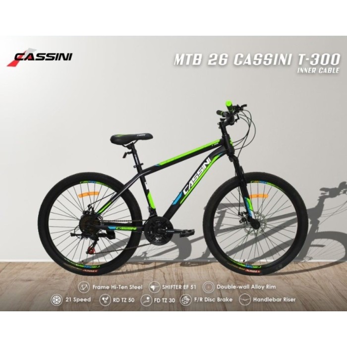 Sepeda Dewasa - Sepeda Gunung MTB 26 Inch Cassini T 300
