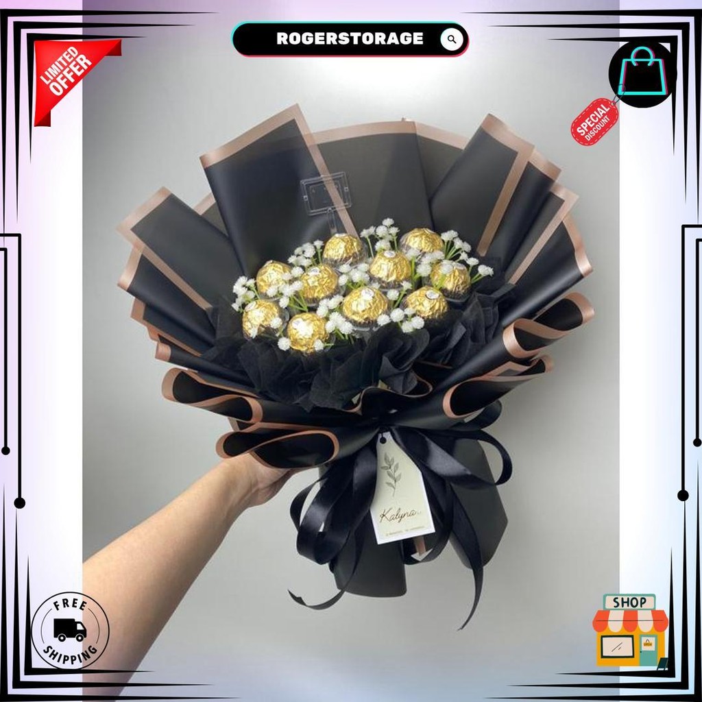 

Bouquet Coklat | Bouquet Ferrero | Buket Coklat | Bouquet Wisuda (Tidak Termasuk Boneka) D Sale