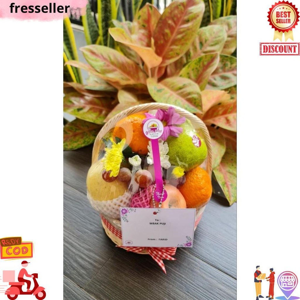 

Parcel Buah Segar Parsel Rotan Premium Free Kartu Ucapan Bunga Pita Hampers Lebaran Natal Christmas Hospitality Lamaran D Cod