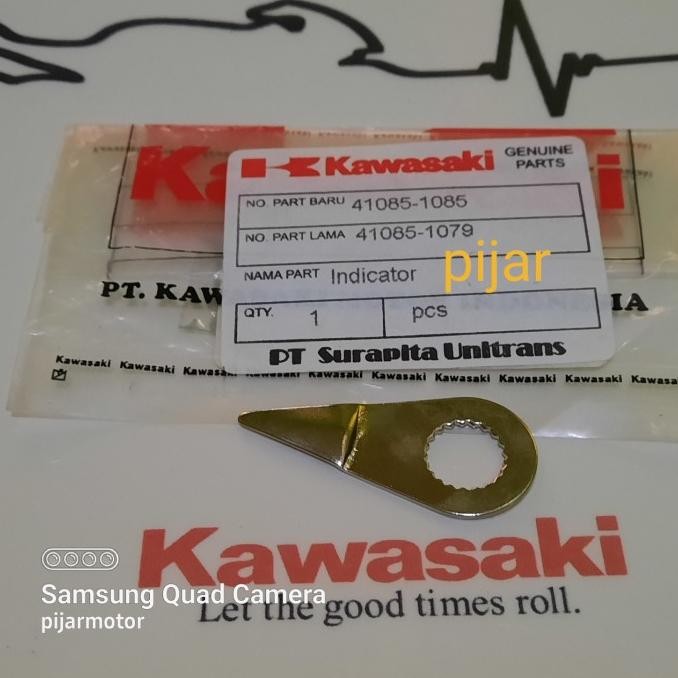 =====] Plat Indikator Kampas Rem Belakang Tromol Kawasaki Kaze R ZX130 Blitz