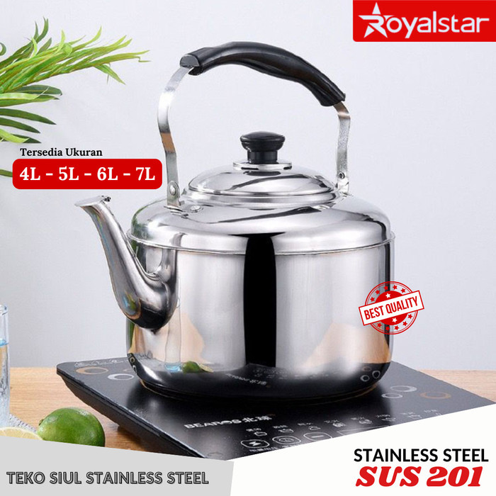 Teko Stainless Steel Ceret Air Panas Ceret Bunyi Siul - Royalstar