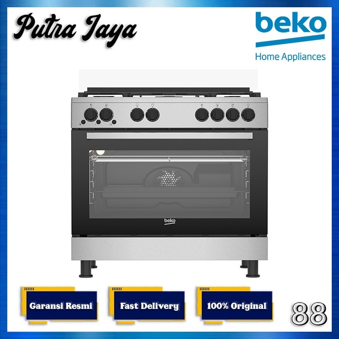 Kompor Oven Beko Freestanding Gas Cooker GG15114DXNS / GG 15114 DX NS