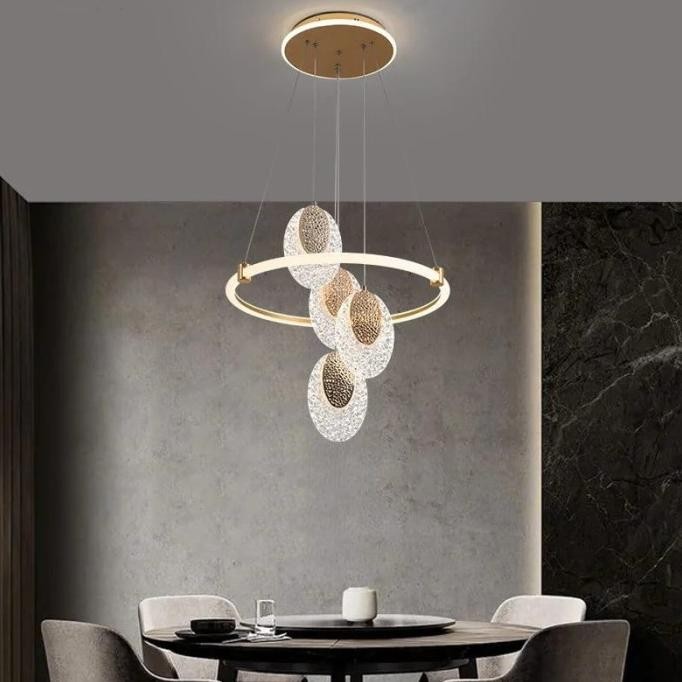 Grosir Lampu Hias Gantung Ring Ruang Tamu 3 Warna / Lampu Gantung Ring / Lampu Gantung