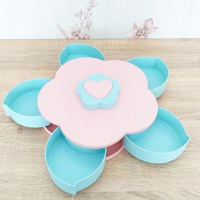 Toples plastik lebaran aesthethic / Toples Putar Bunga Mekar Toples