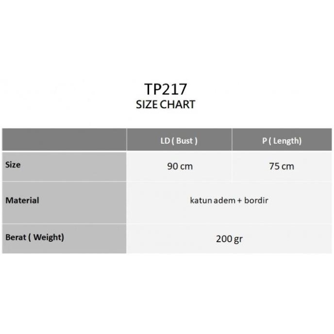 Grosir Tp217 - Baju Atasan Muslim Wanita Katun Import Murah