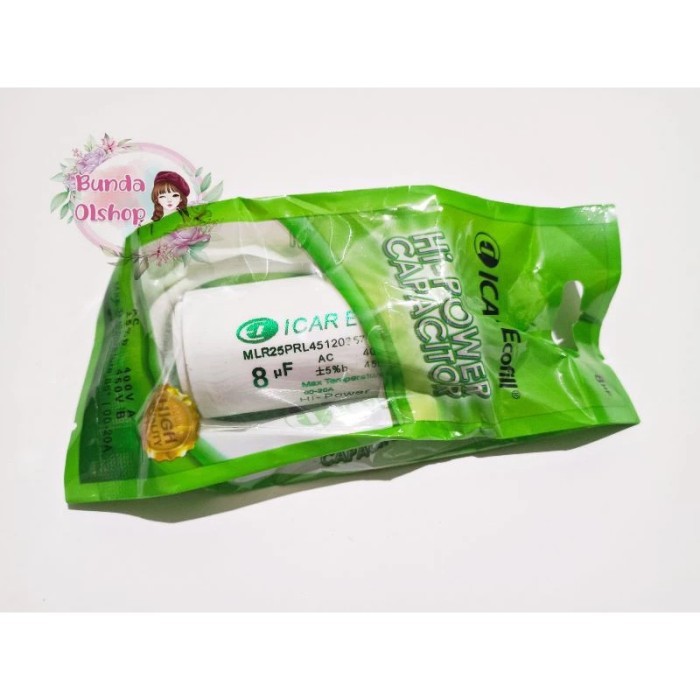 <<<<<] Kapasitor Bulat Icar Ecofill 8uf Capasitor 8uf Ecofill