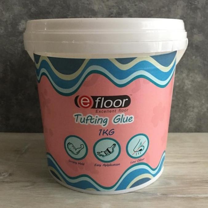 

Tufting Rugs/Punch Needle Glue,Perekat/Lem Sulaman/Rajutan isi 1 kg