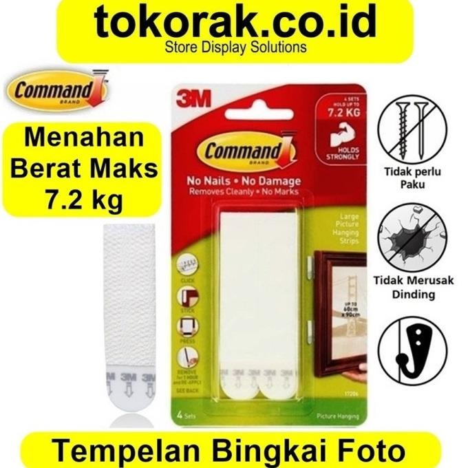 

3M COMMAND PEREKAT FOTO 17206 - LARGE PICTURE HANGING STRIPS