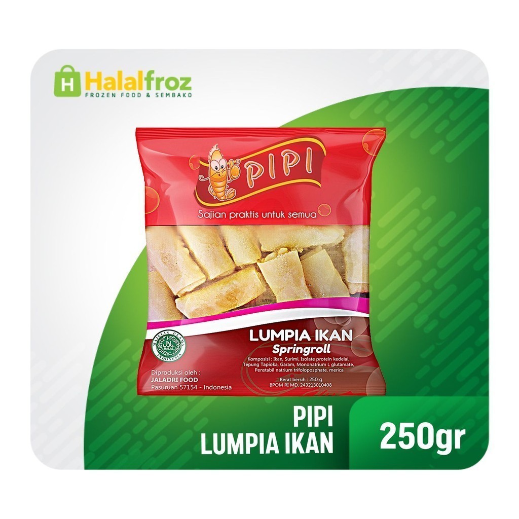 

LUMPIA IKAN PINA 250 gramGosend Ready, Paling murah, Terlaris