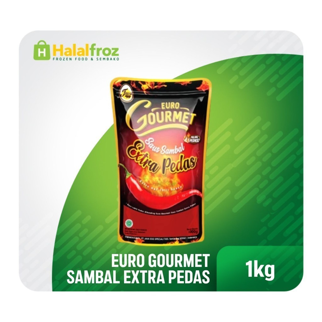 

Saus Sambal Extra Pedas Euro Gourmet 1 Kg PlusGosend Ready, Paling murah, Terlaris