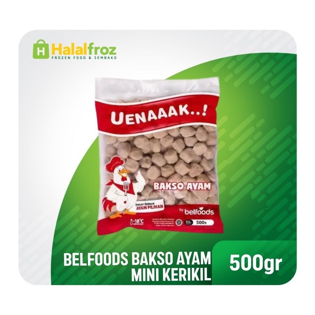 

Bakso Ayam Mini Kerikil 500gram BelfoodsGosend Ready, Paling murah, Terlaris