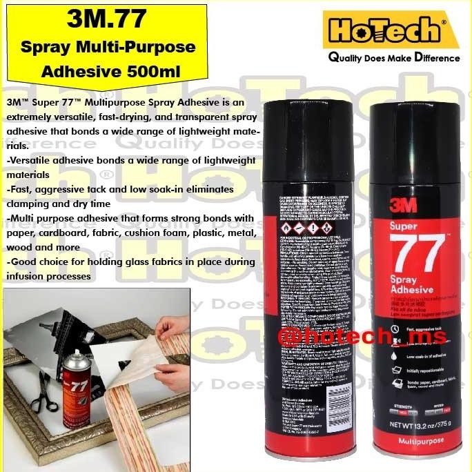 

3M Super 77 Multi Purpose Spray Adhesive 500ml / 375g| Perekat / Lem