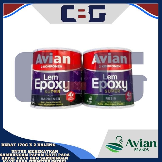 

LEM EPOXY 2 KOMPONEN AVIAN 170 GRAM X 2 KLG