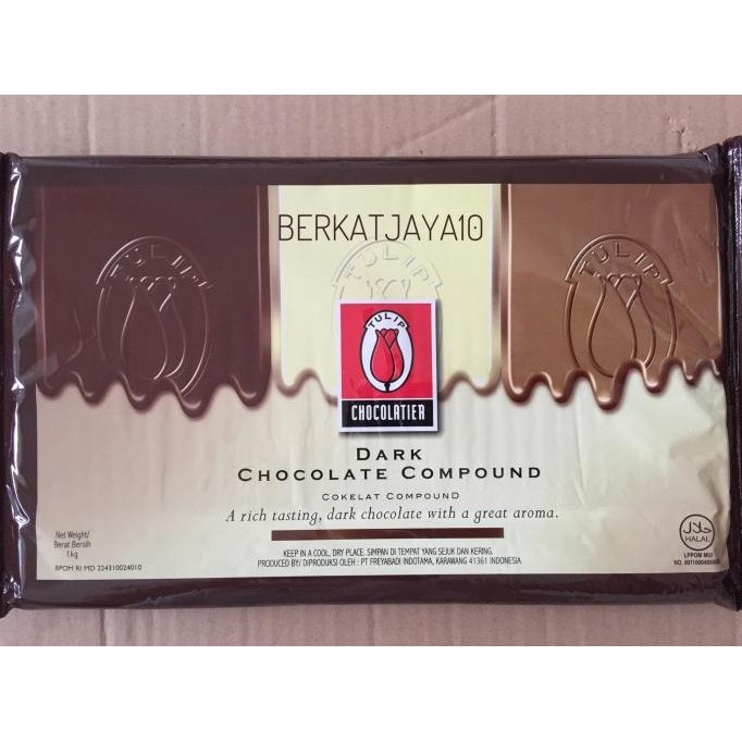 

JM23 Tulip Dark Chocolate Compound Coklat Batang 1kg