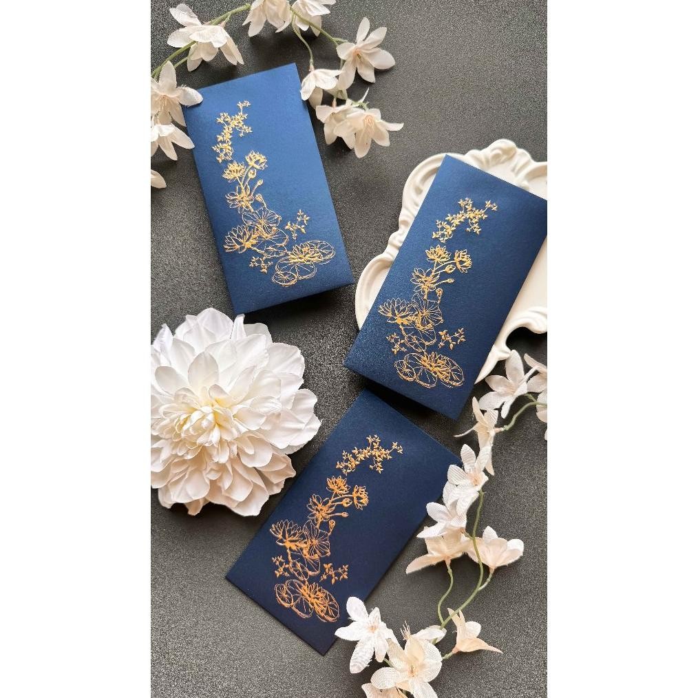 

Angpau Premium Desn Lotus with Jasmine Plasma Navy Blue