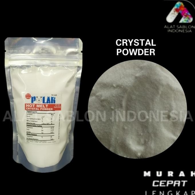 

CRYSTAL POWDER HOT MELT ADHESIVE PREMIUM LEM TRANSFER DTF DST 250GR