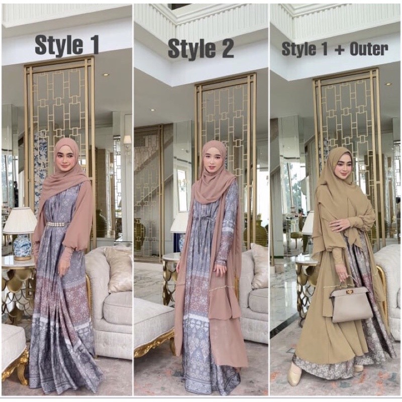 Promo Ready Kemilau Fitri By Kazami Store Dress Gamis Viral Dsk