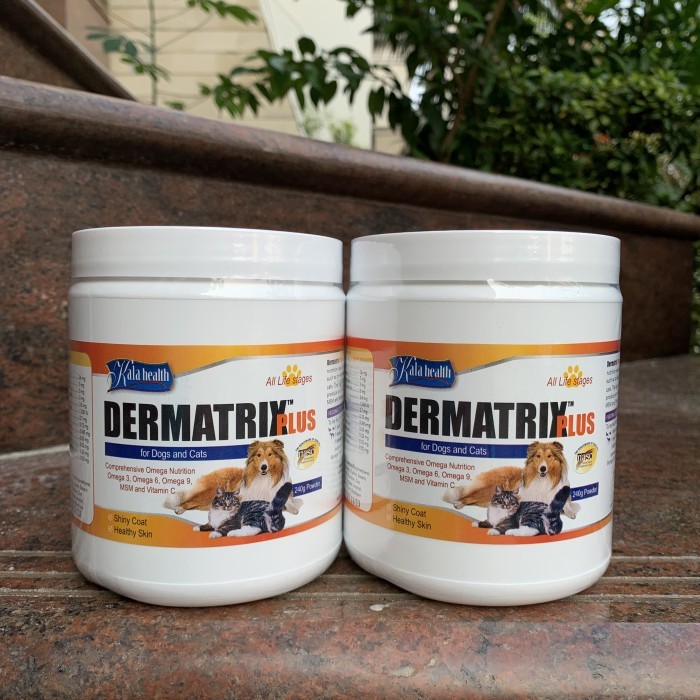Terbaru Dermatrix Plus Kalahealth - Skin coat supplement / Vitamin Bulu anjing