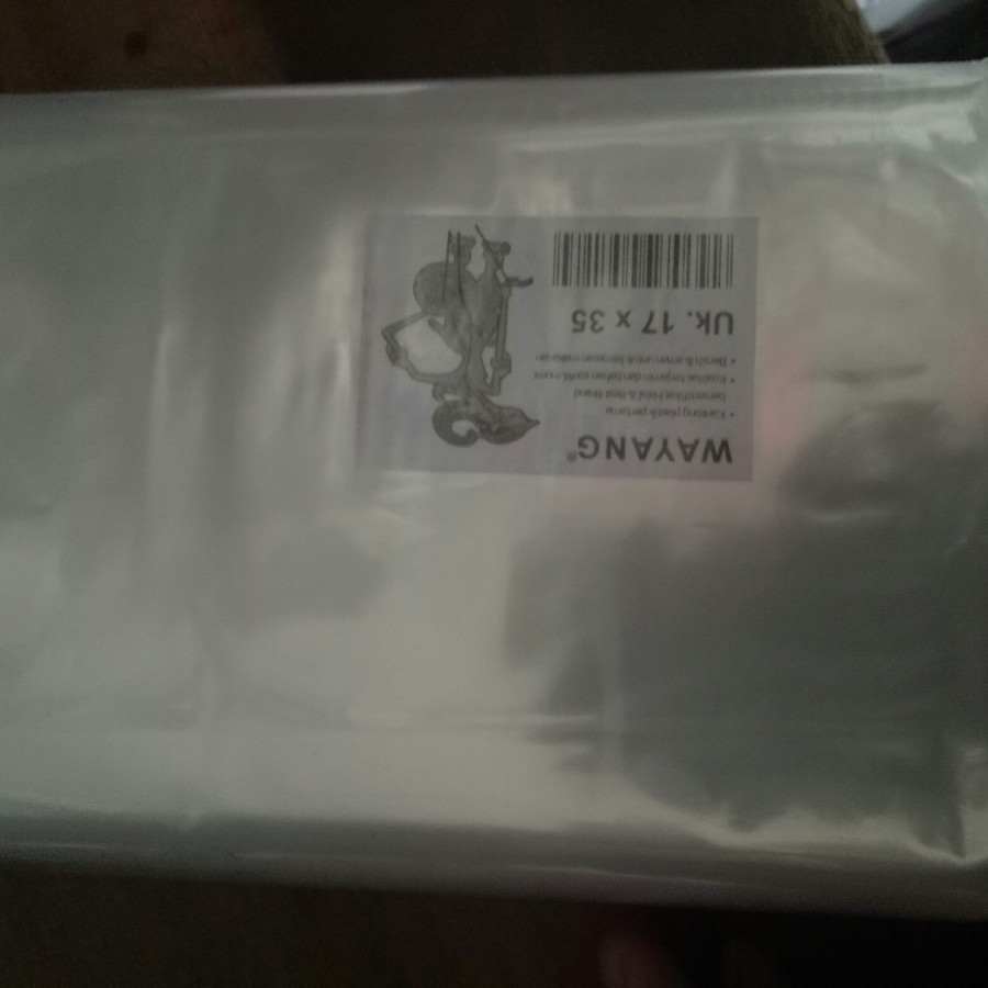 Plastik PP Cap wayang 17x35