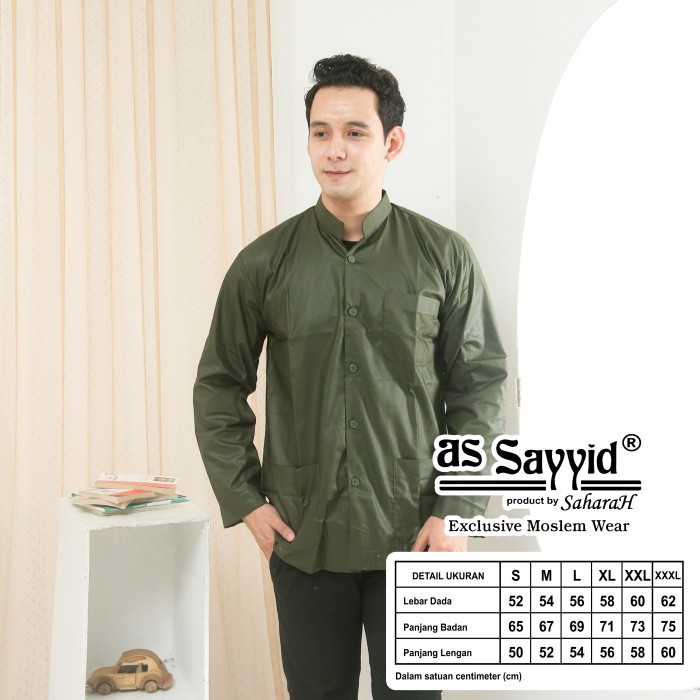 Baju Koko Assunnah Ammu Bin Syech Model Habib #Gratisongkir #Sale #Discount