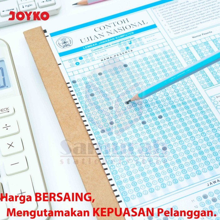 

Pensil Kayu Joyko 2B P 8145 Pastel + Penghapus / Wooden Pencil + Eraser P8145 Hexagonal Grip