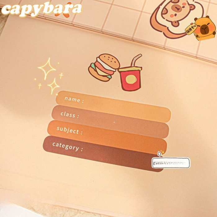 

Toper Papan Jalan Ujian Capybara With Cover Buka Tutup A4 Clipboard Lucu Motif Kapibara Tebal