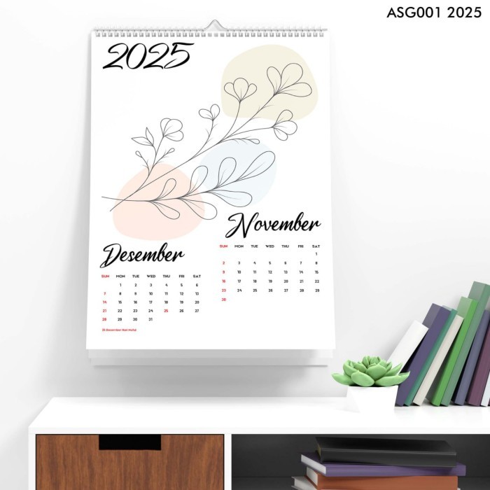 

Kalender Dinding Tahun 2025 Kalender A3 Flower Aesthetic Murah Kekinian