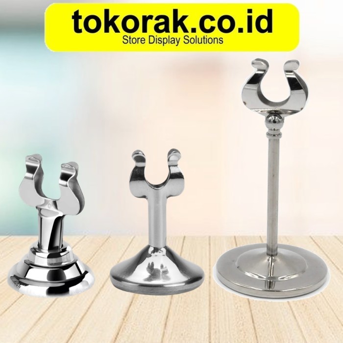 

Stand Card Holder Menu Meja Nomor Antrian Standing Mini Card Holder Table Number Price Tag Jepitan