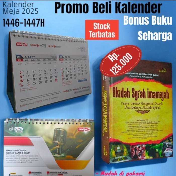 

Kalender Meja Rodja 2025 Plus Bonus Buku Bagus